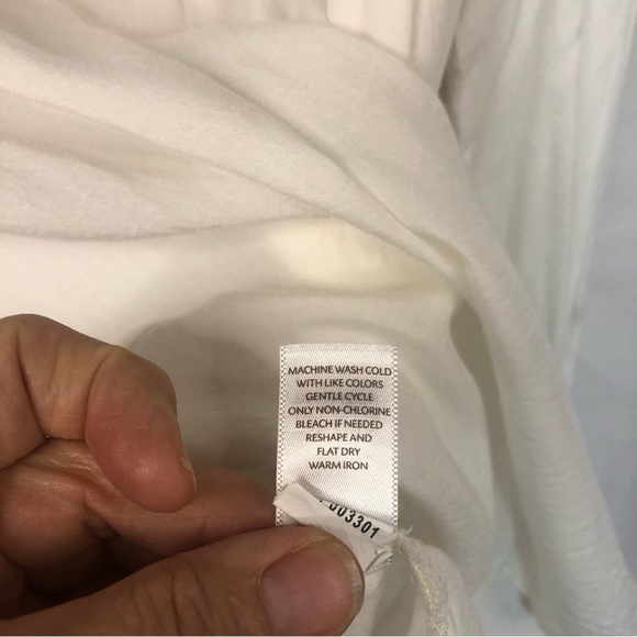 J. Jill Women’s Tunic Top Embroidered Peasant Cuffed Sleeve - Picture 8 of 10